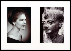 Artist: Lorraine O Grady,   Misegenated Family Album (Sisters IV), L: Devonia’s sister, Lorraine; R: Nefertiti’s sister, Muntnedjmet (1980/1994)  cibachrome prints,  Alexander Grey Gallery