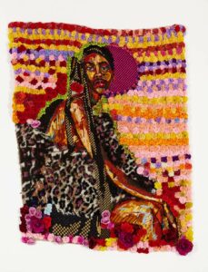 …Manhostage. Uddermaker.,Athi-Patra Ruga,2014,Wool and thread on tapestry canvas,Courtesy of the artist and WHATIFTH