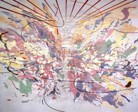Detroit Institute of Art highlights Julie Mehretu’s Looking Back to a Bright Future from 2003